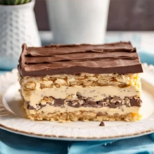 Peanut Butter and Chocolate Eclair Dessert