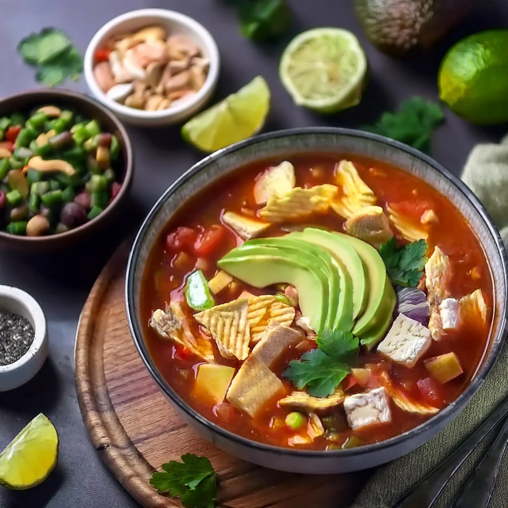 Slow Cooker Chicken Enchilada Soup