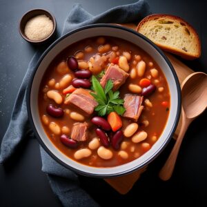 Slow Cooker Ham & Bean Soup