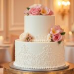 2 tier wedding cake