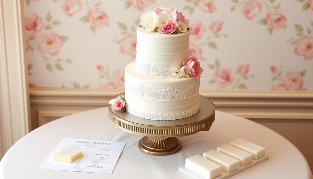 Two-Tier Wedding Cake Serving Guide