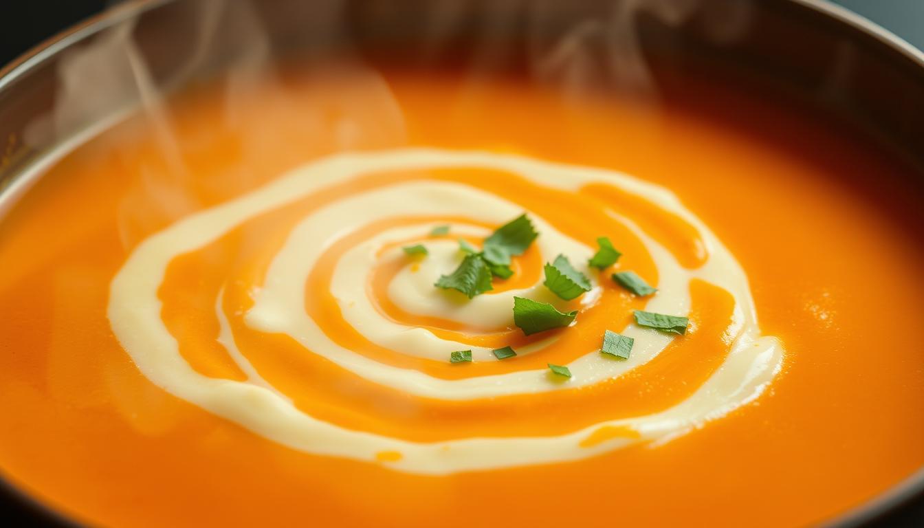 roasted red pepper and gouda soup