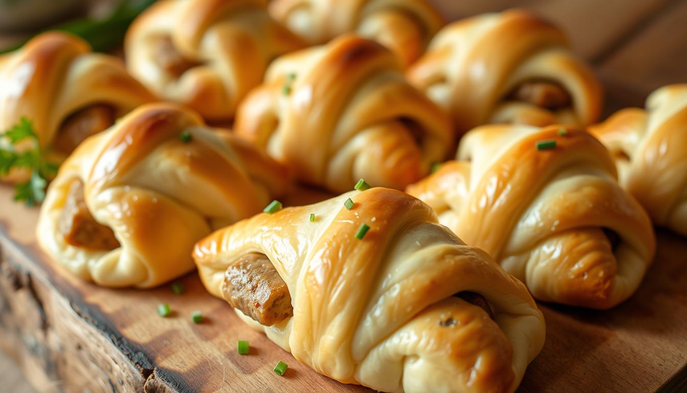 sausage and cream cheese crescents